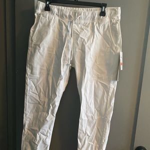 White chino pants